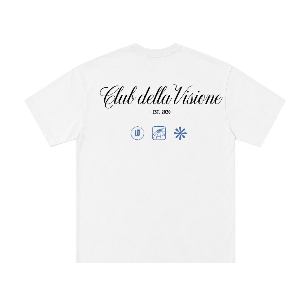 White & Blue Club Della Visione Tee