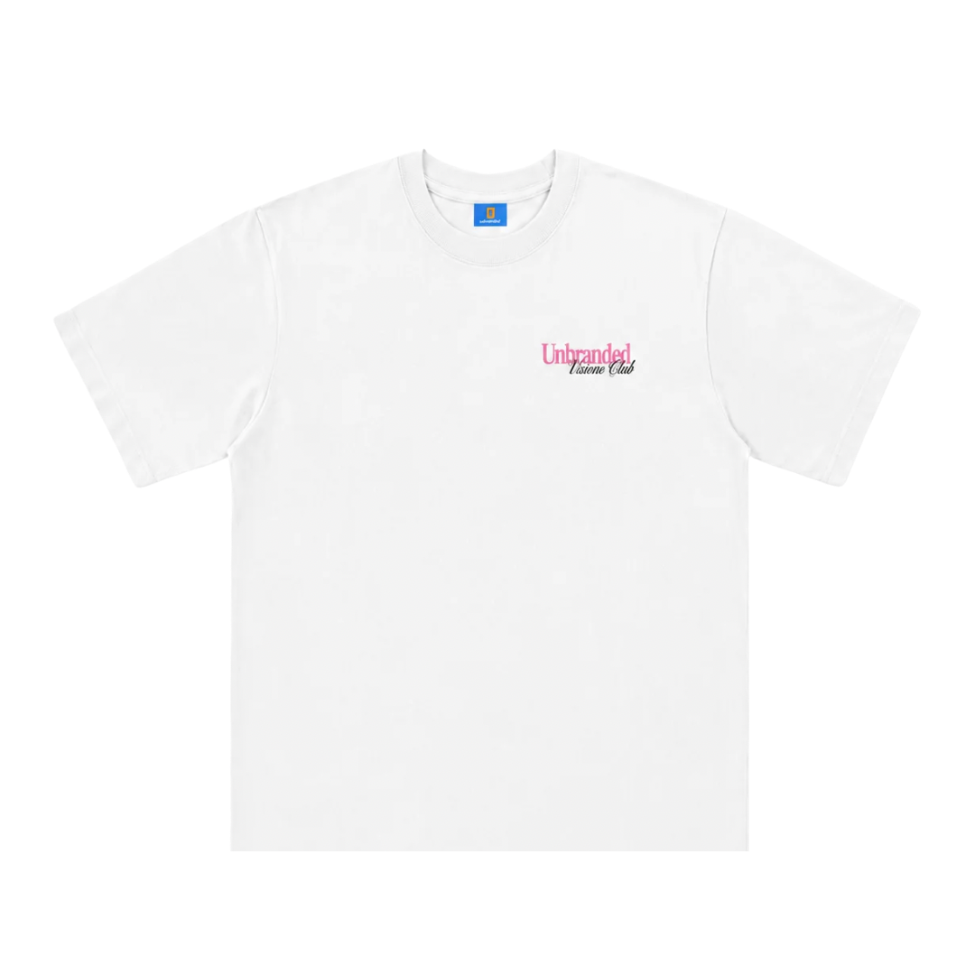 White & Pink Club Della Visione Tee