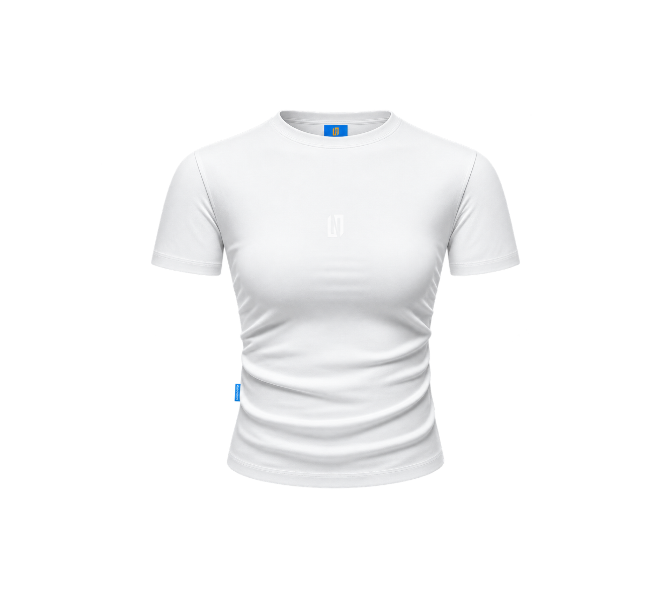 Default women’s cropped white baby T-shirt