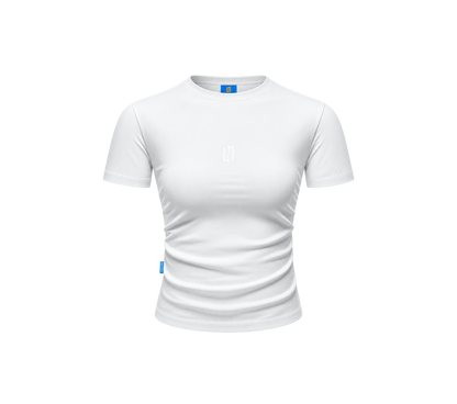 Default women’s cropped white baby T-shirt