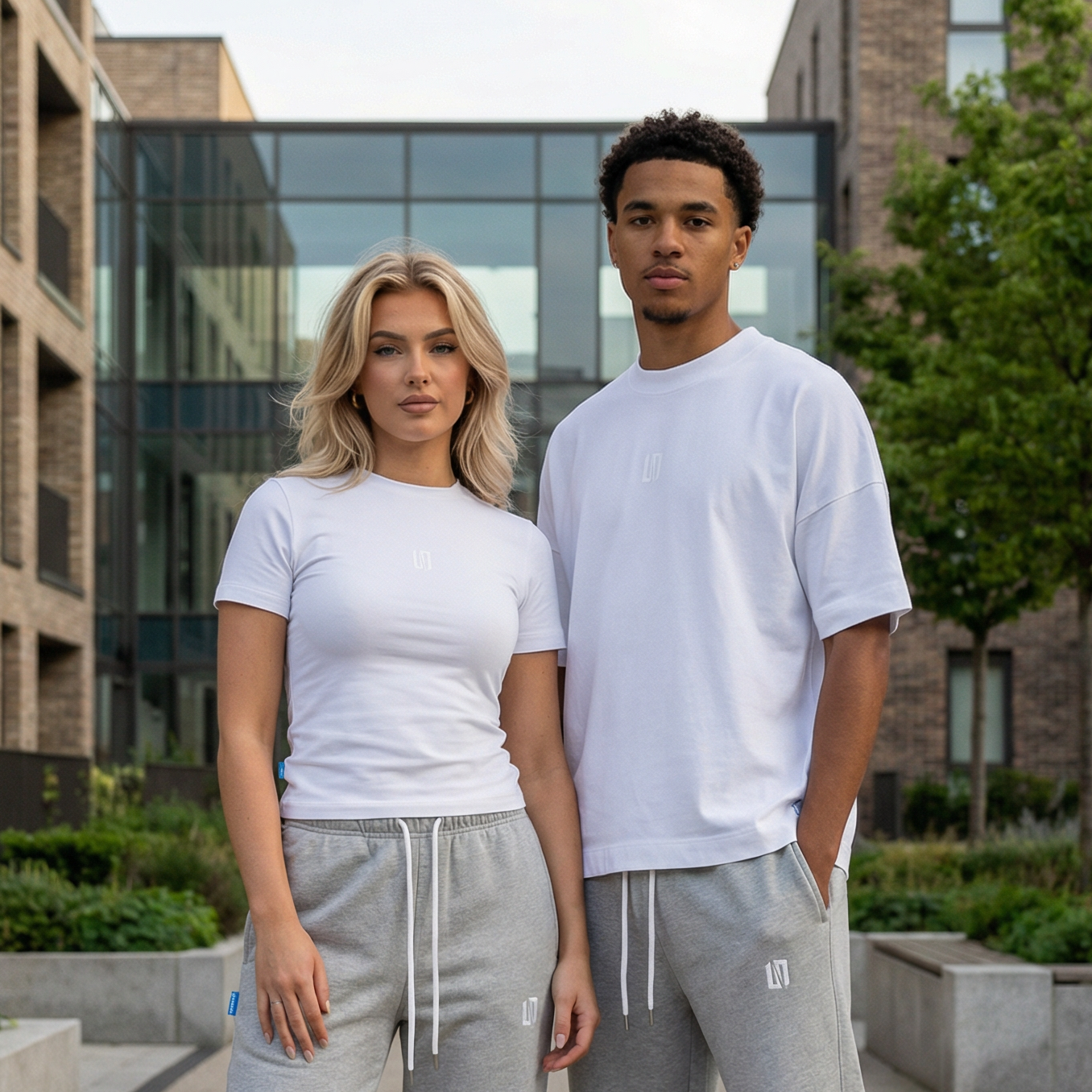 Default men’s oversized white tee