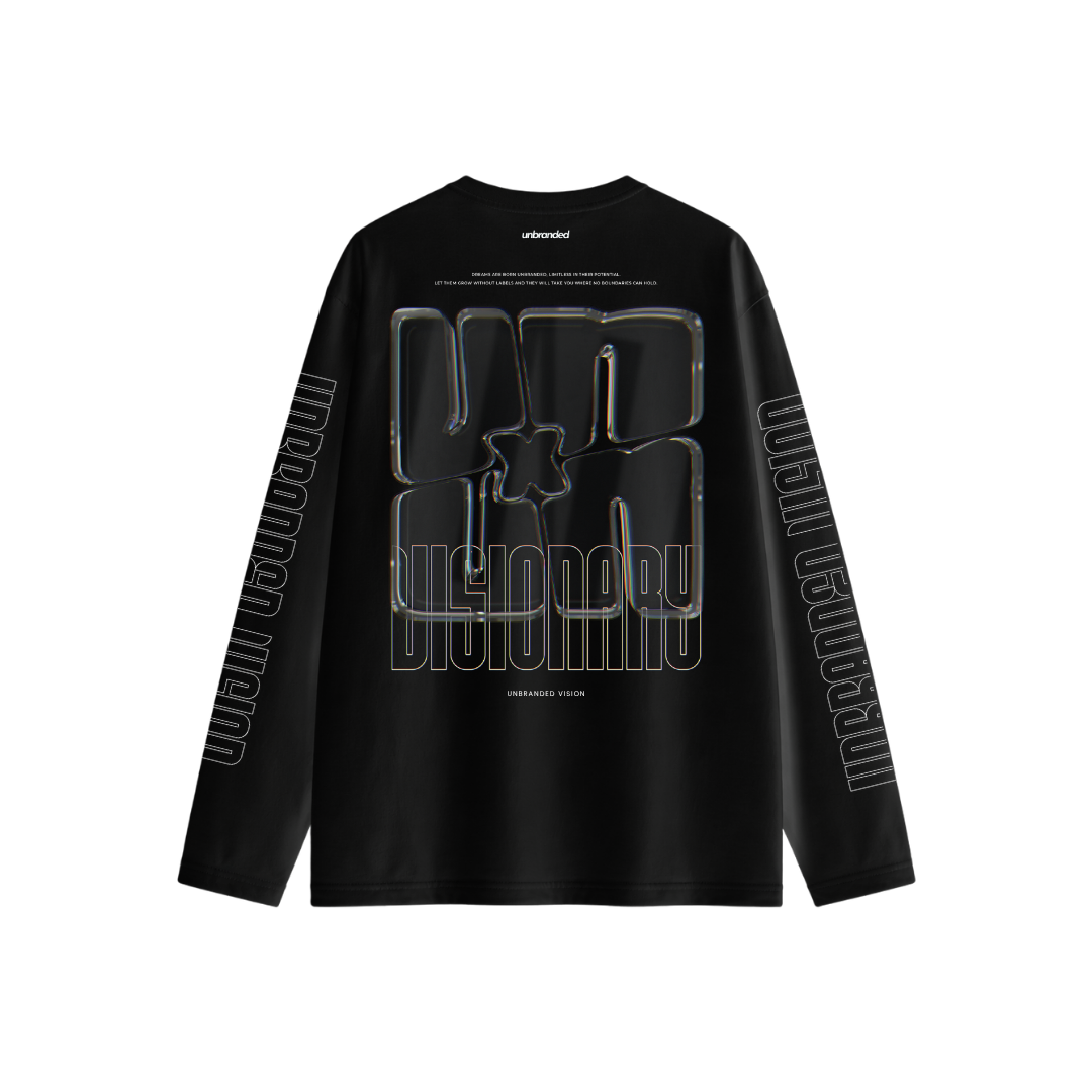 Black long sleeve visionary tee