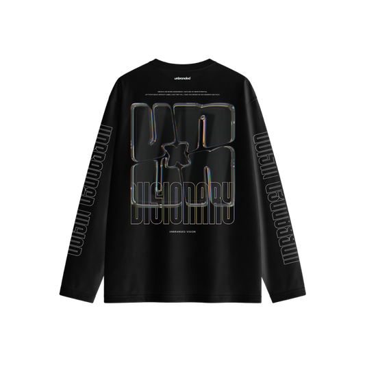 Black long sleeve visionary tee