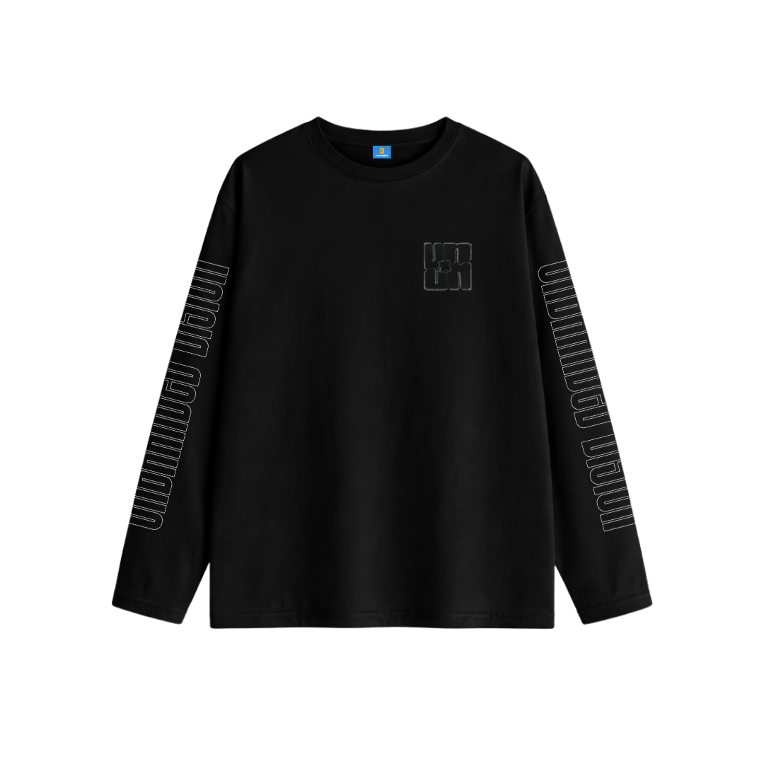 Black long sleeve visionary tee