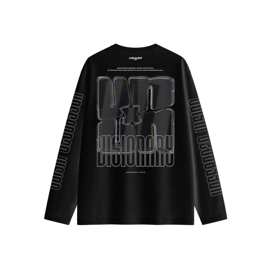 Black long sleeve visionary tee
