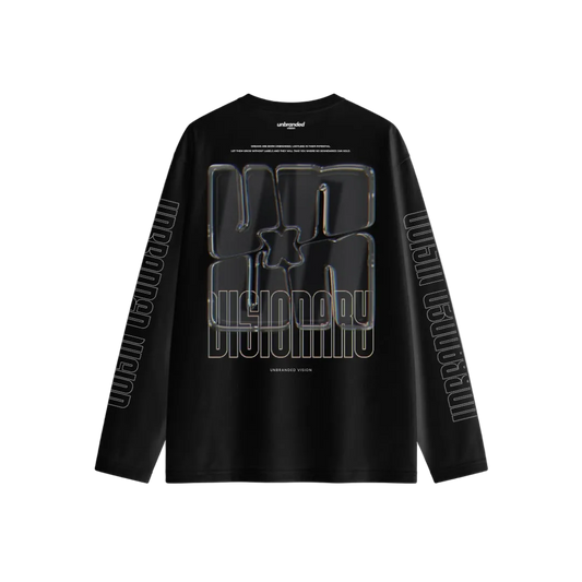 Black long sleeve visionary tee