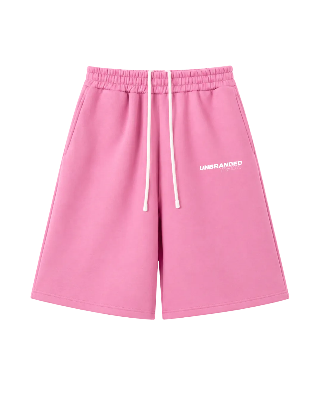 Pink Cropped jogger shorts