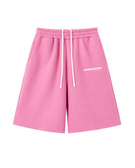 Pink Cropped jogger shorts